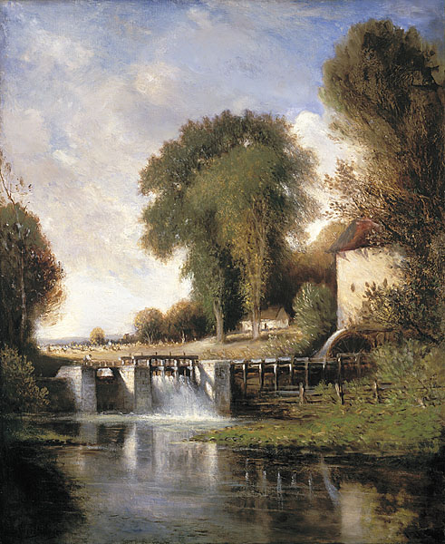 Cazenovia Old Mill painting