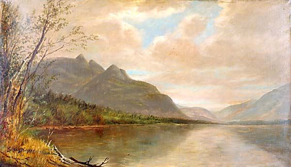 Mountainous Lake painting