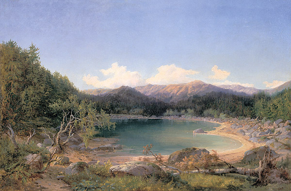 Mountain Lake painting