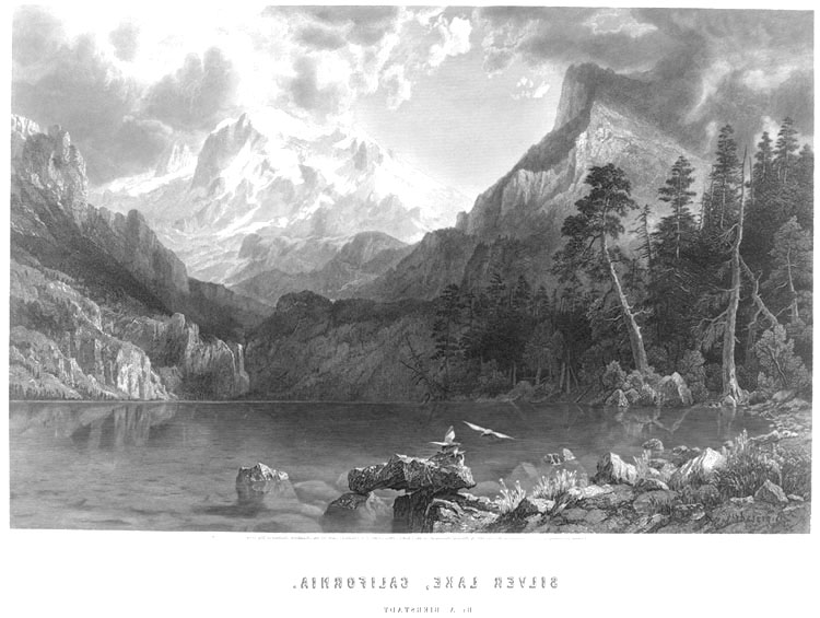 Bierstadt painting of Silver Lake.
