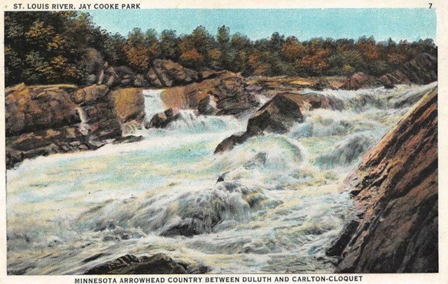 St Louis River postcard